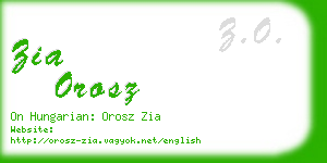 zia orosz business card